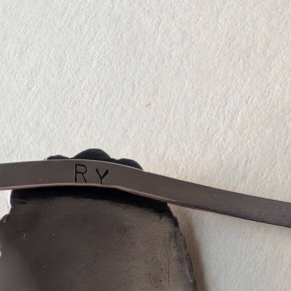 VINTAGE NAVAJO RICHARD YAZZO TURQUOISE CUFF BRACELET - Picture 2 of 5